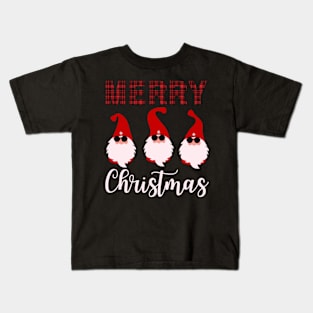 Merry Christmas Gnomes Funny Christmas Kids T-Shirt